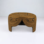 Golden Sindhi Topi - Heart Design - Nasir Bhai