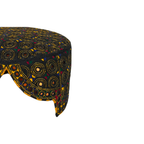 Black Balochi Topi - Traditional Design - Golden Shade - Nasir Bhai