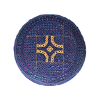Blue Sindhi Topi - Traditional design - Blue Shade - Nasir Bhai