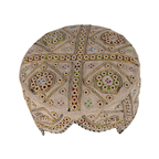 Brown Balochi Topi - Traditional design - Golden Shade - Nasir Bhai