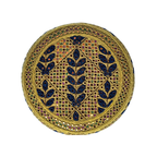 Golden Sindhi Topi - Flower Design - Golden Shade - Nasir Bhai