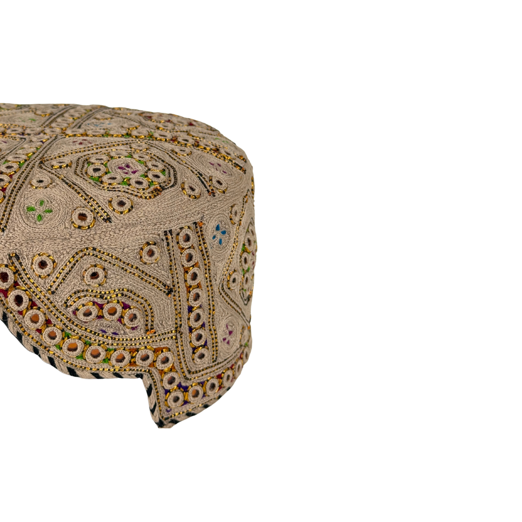 Brown Balochi Topi - Traditional design - Golden Shade - Nasir Bhai