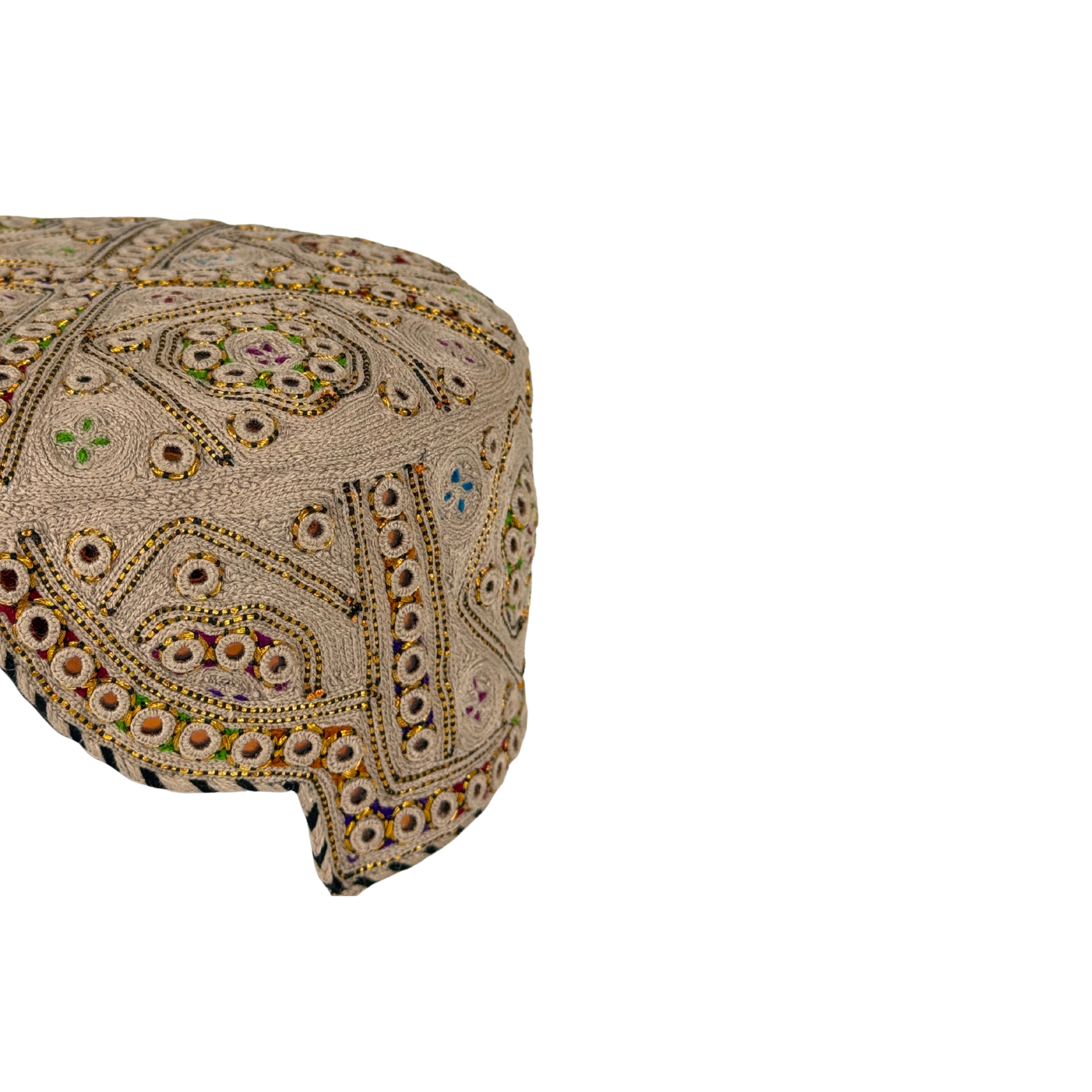 Brown Balochi Topi - Traditional design - Golden Shade - Nasir Bhai