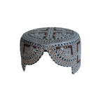 Grey Sindhi Topi - Traditional Design - Golden Shade - Nasir Bhai