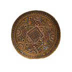 Brown Sindhi Topi - Traditional design - White Shade - Nasir Bhai