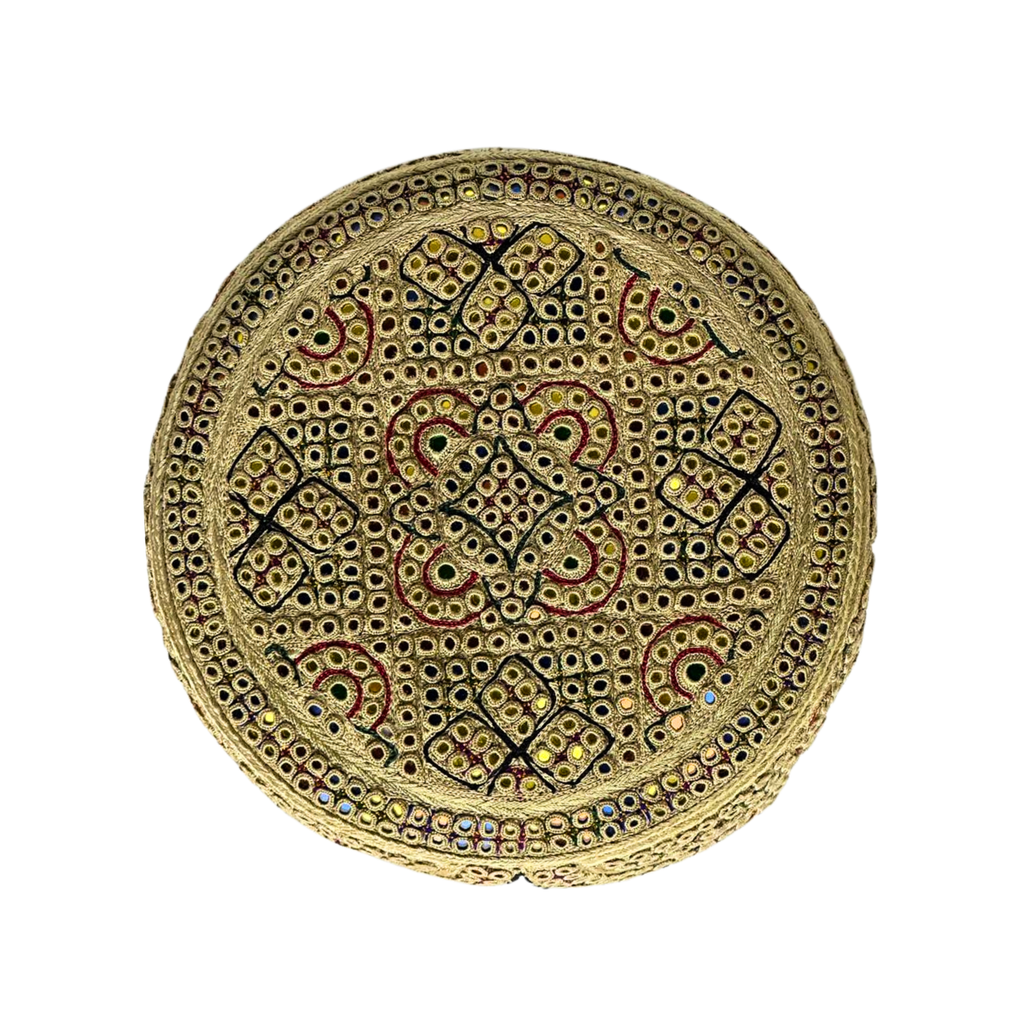 Light Brown Sindhi Topi - Traditional design - Nasir Bhai