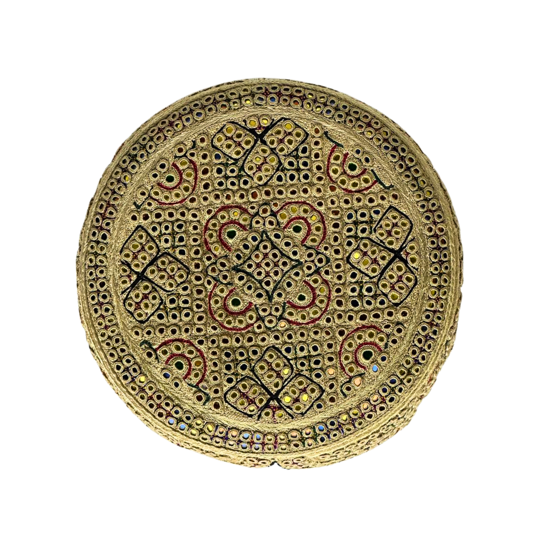 Light Brown Sindhi Topi - Traditional design - Nasir Bhai