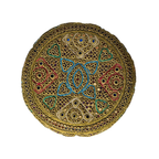 Golden Sindhi Topi - Traditional design - White Shade - Nasir Bhai