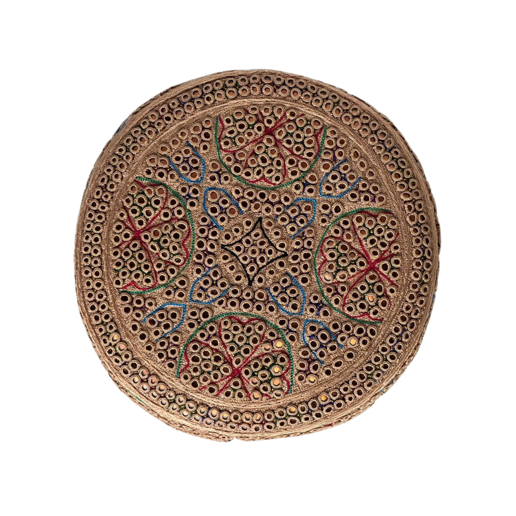 Golden Sindhi Topi - Traditional design - Nasir Bhai