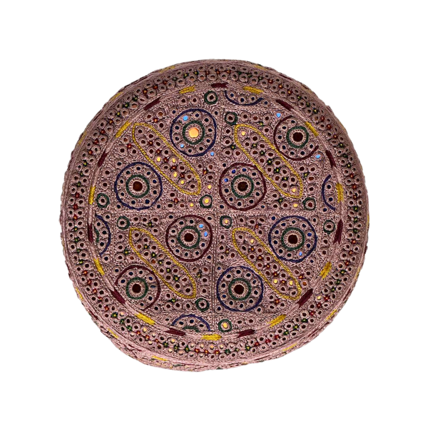 Pink Sindhi Topi - Traditional design - Nasir Bhai