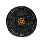 Black Sindhi Topi - Traditional design -Golden Shade - Nasir Bhai