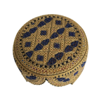 Golden Sindhi Topi - Traditional Design - Golden Shade -  Nasir Bhai
