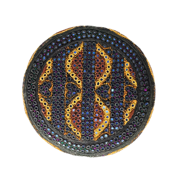 Blue Sindhi Topi - Traditional design - Blue Shade - Nasir Bhai