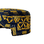 Blue Sindhi Topi - Traditional design - White Shade - Nasir Bhai