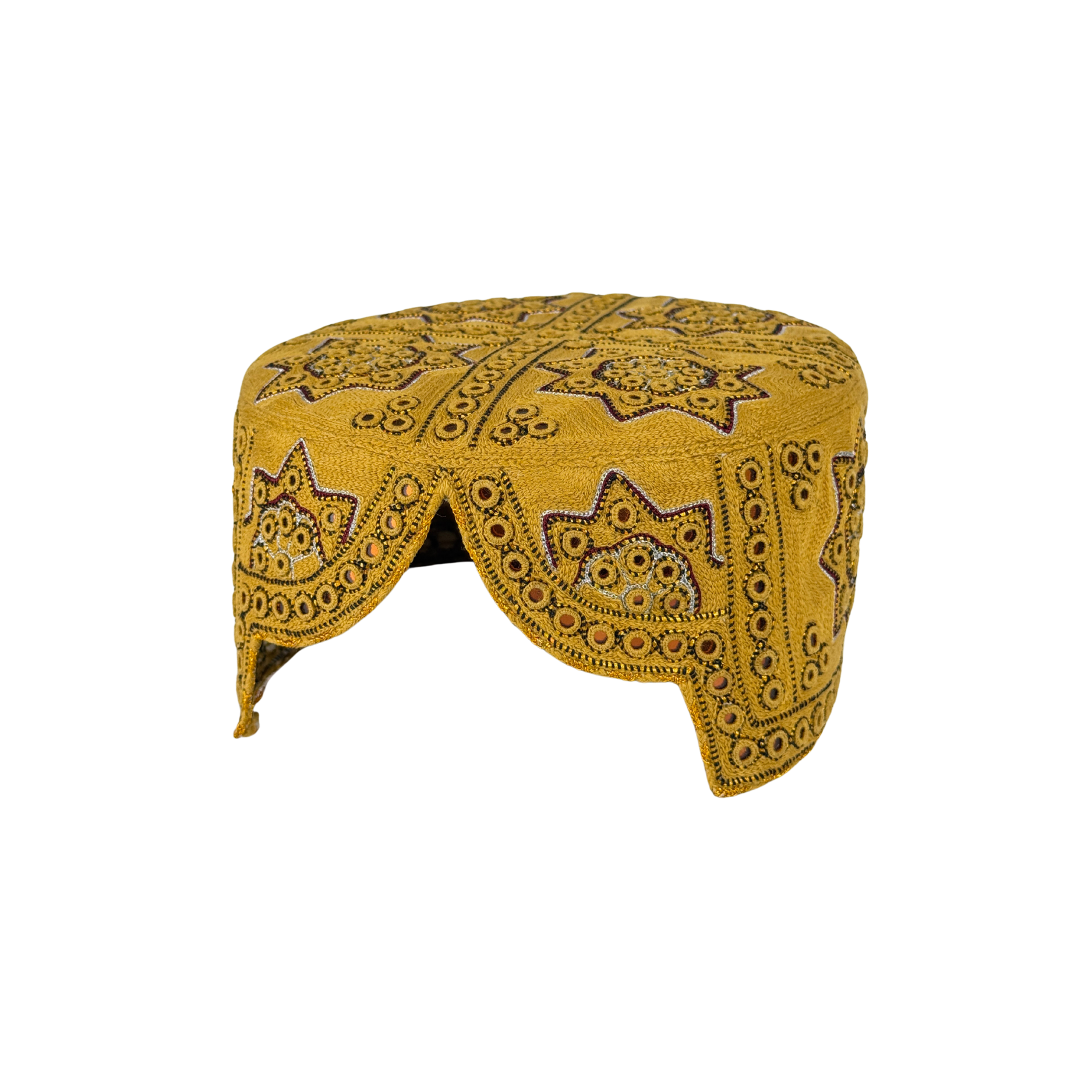Golden Balochi Topi - Traditional design - Golden Shade - Nasir Bhai