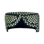 Black Sindhi Topi - White Shade - Nasir Bhai