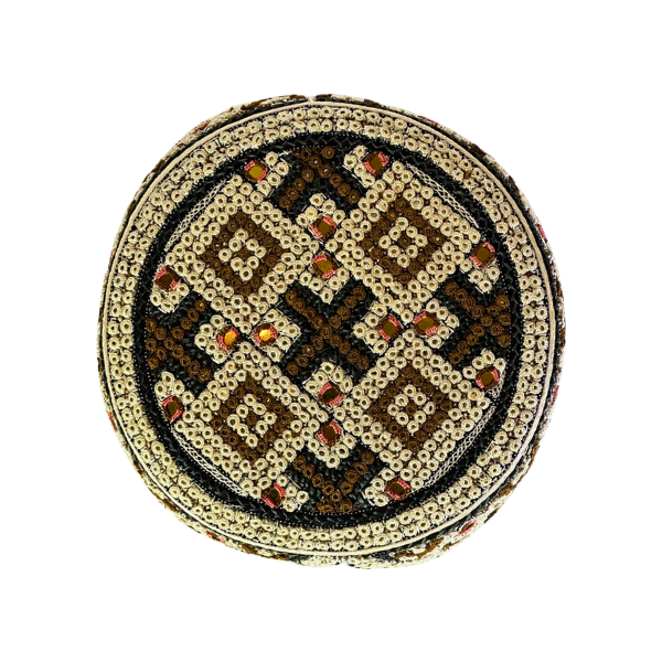White Sindhi Topi - Traditional design - Nasir Bhai