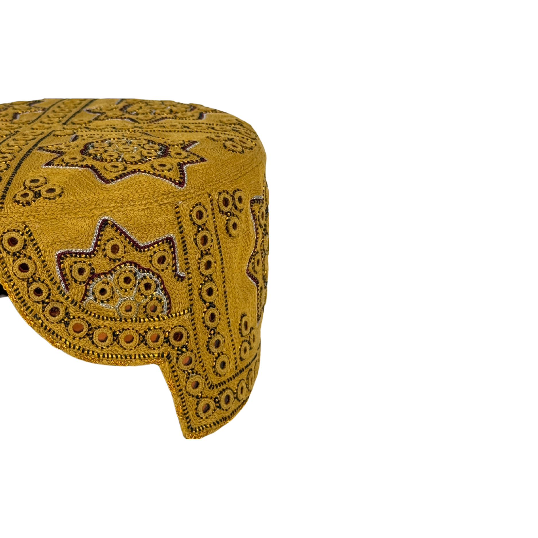 Golden Balochi Topi - Traditional design - Golden Shade - Nasir Bhai