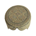 Light Brown Sindhi Topi - Traditional Design - Golden Shade - Nasir Bhai