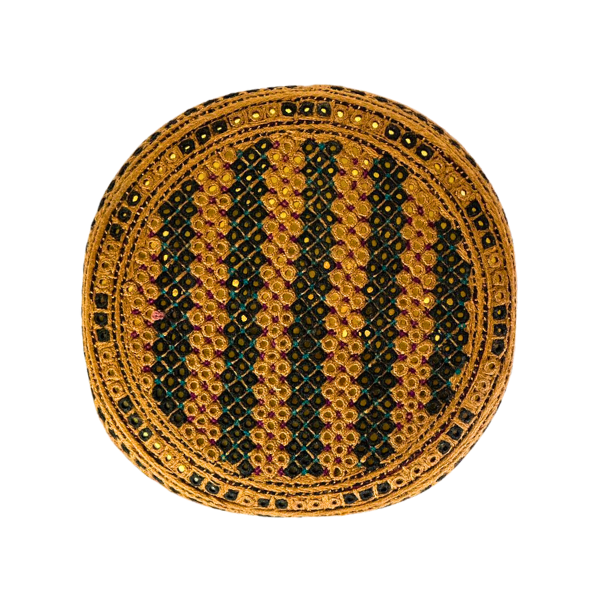 Golden Sindhi Topi - White Shade - Nasir Bhai