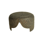 Brown Sindhi Topi - Traditional Design - Golden Shade - Nasir Bhai