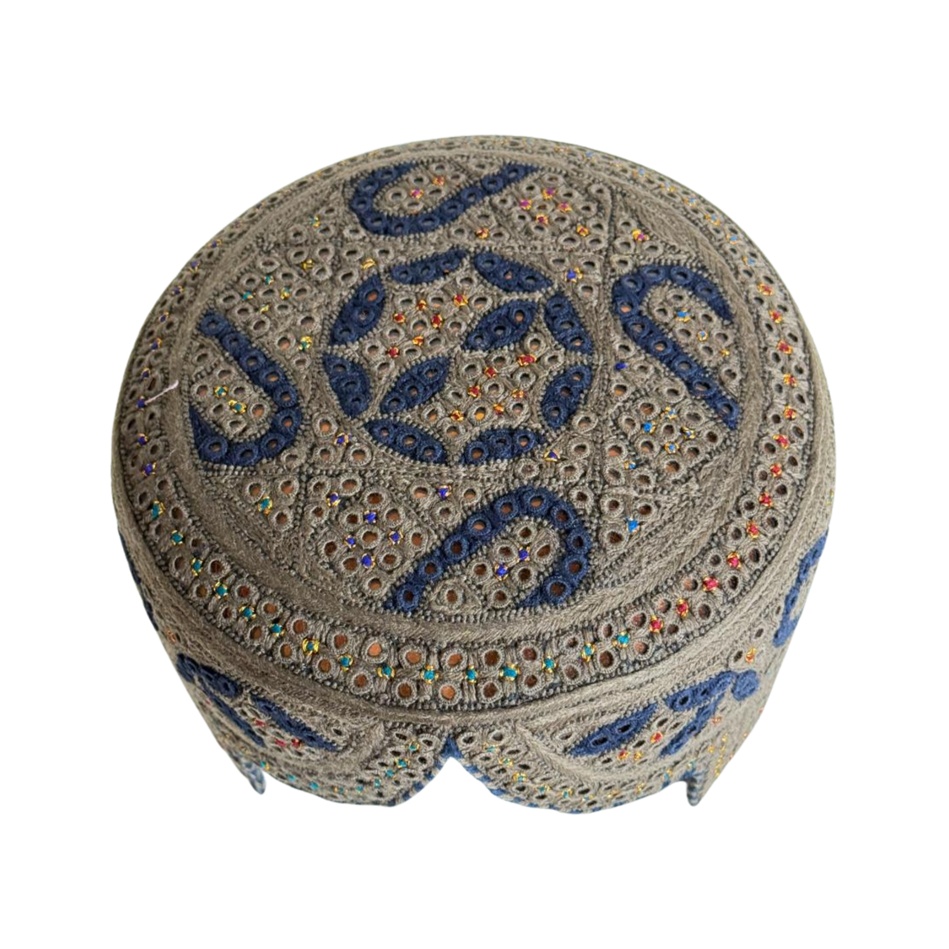 Light Brown Sindhi Topi - Traditional Design - Golden Shade - Nasir Bhai