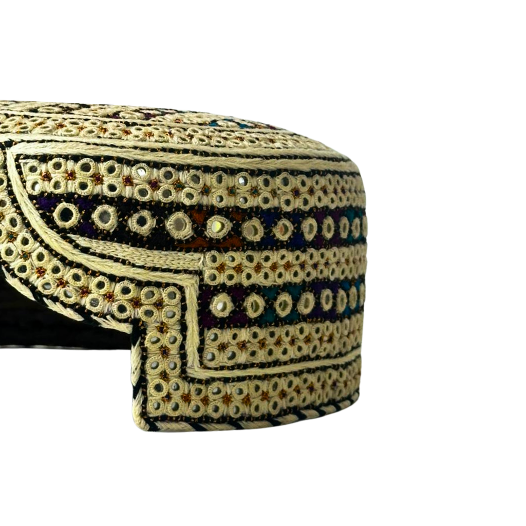 White Sindhi Topi - White Shade - Nasir Bhai