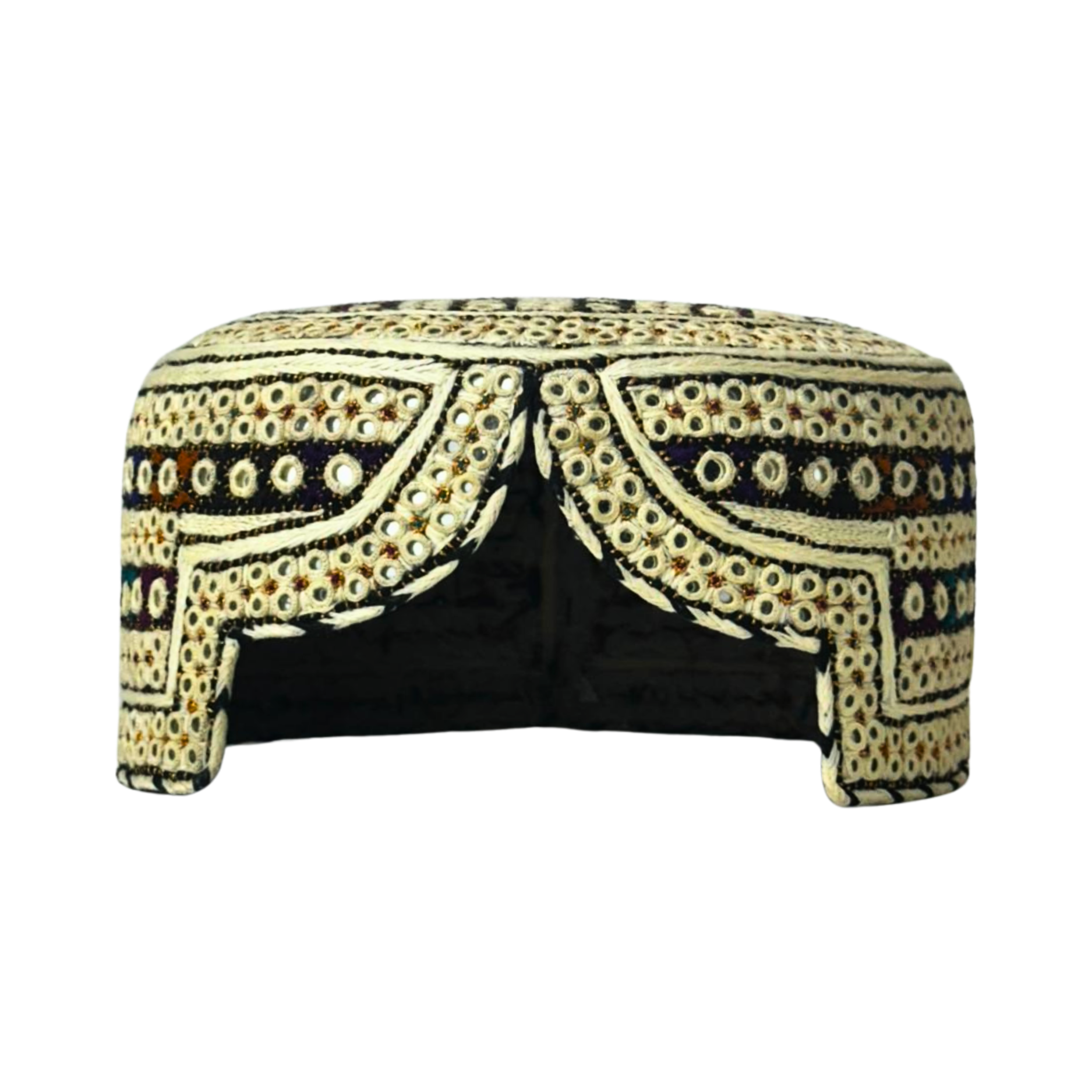White Sindhi Topi - White Shade - Nasir Bhai