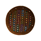 Brown Sindhi Topi - White Shade - Nasir Bhai