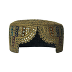 Brown Sindhi Topi -Traditional design - White Shade -Nasir Bhai