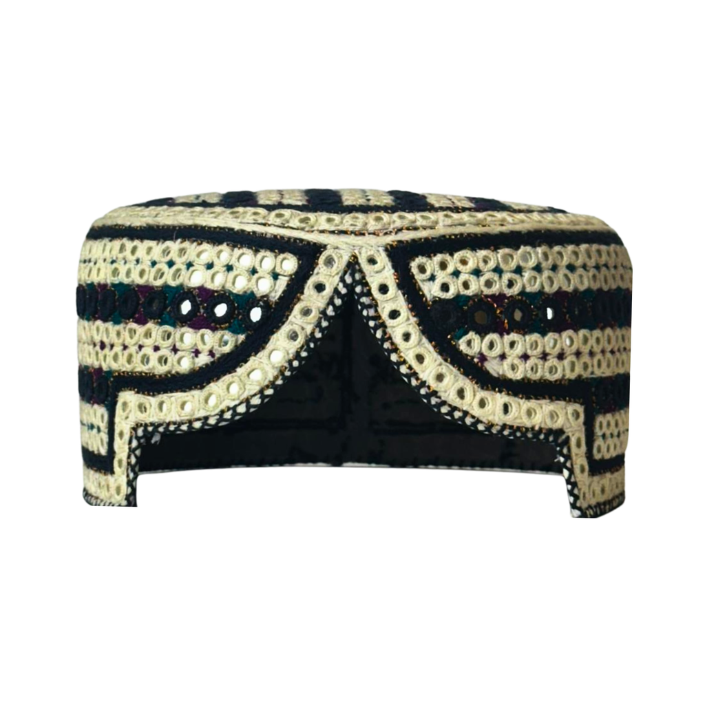White Sindhi Topi - White Shade - Nasir Bhai