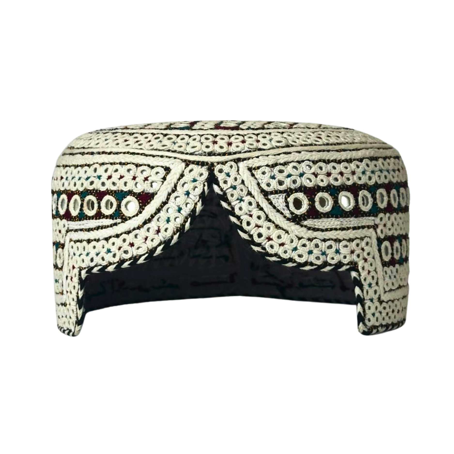 White Sindhi Topi - Golden Shade - Nasir Bhai