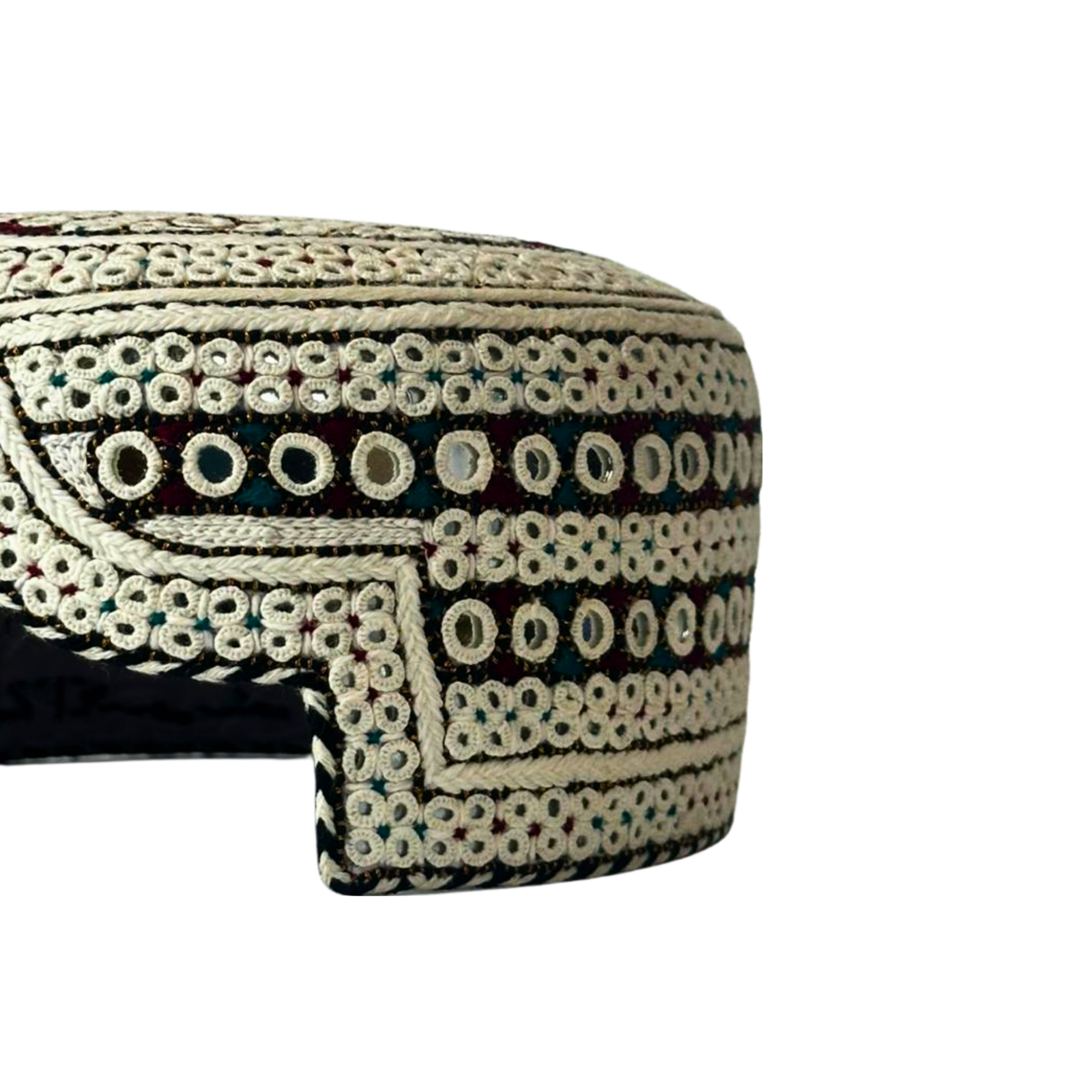 White Sindhi Topi - Golden Shade - Nasir Bhai
