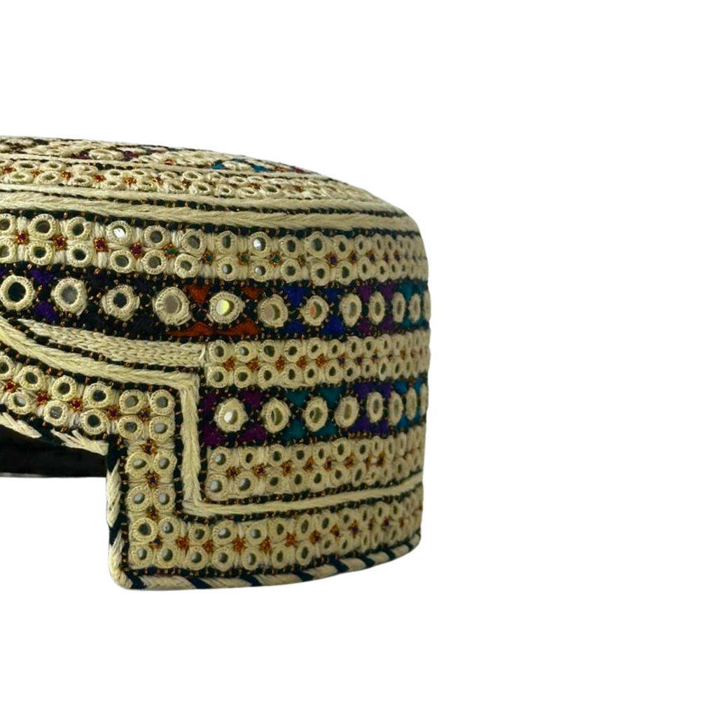 White Sindhi Topi - White Shade - Nasir Bhai