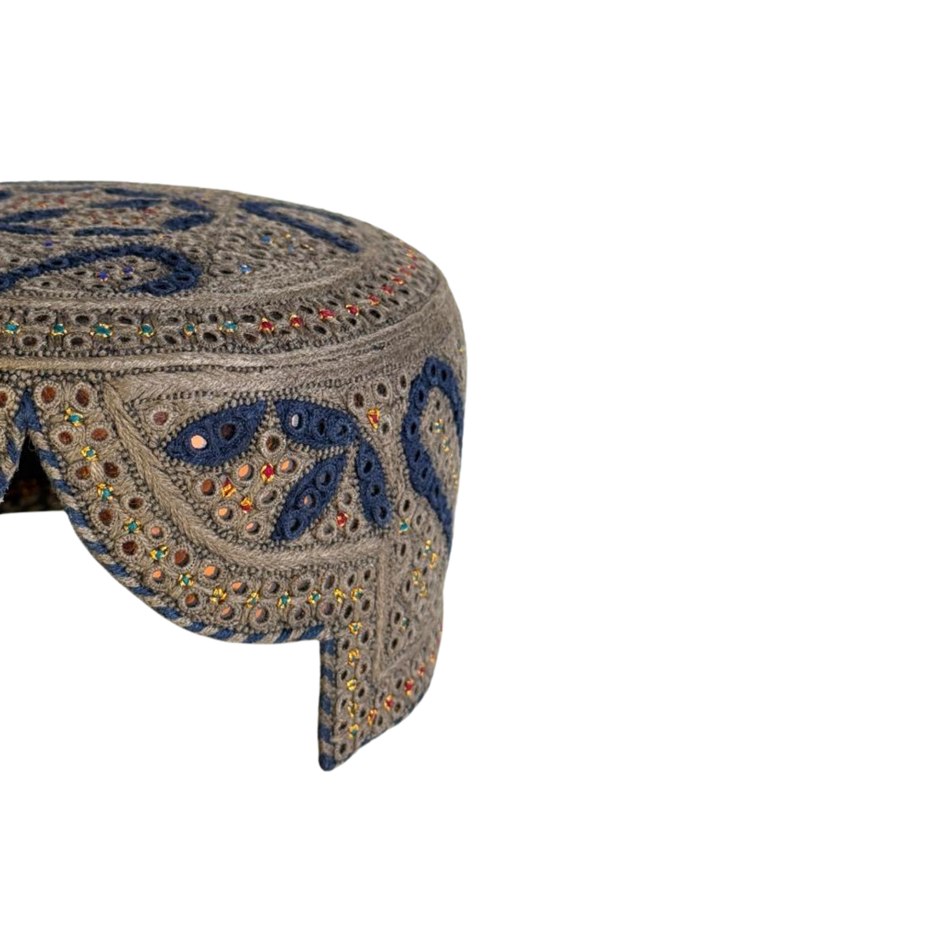Light Brown Sindhi Topi - Traditional Design - Golden Shade - Nasir Bhai