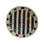 White Sindhi Topi -Traditional design - Golden Shade - Nasir Bhai