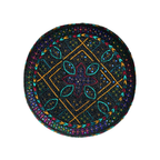 Black Sindhi Topi - Traditional design - Blue Shade - Nasir Bhai