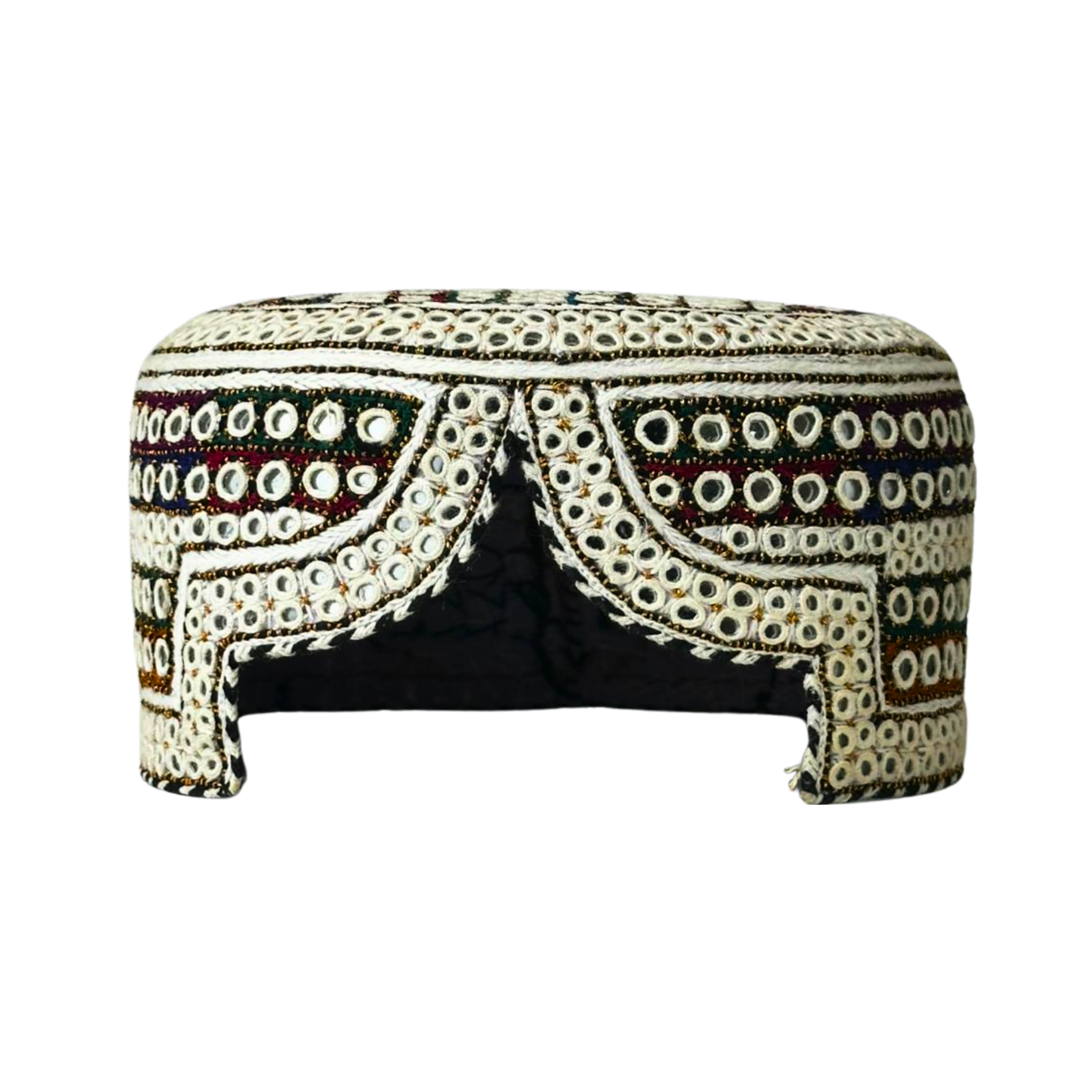 White Sindhi Topi - Traditional design - White Shade - Nasir Bhai