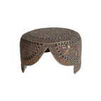 Brown Sindhi Topi - Traditional Design - Golden Shade - Nasir Bhai