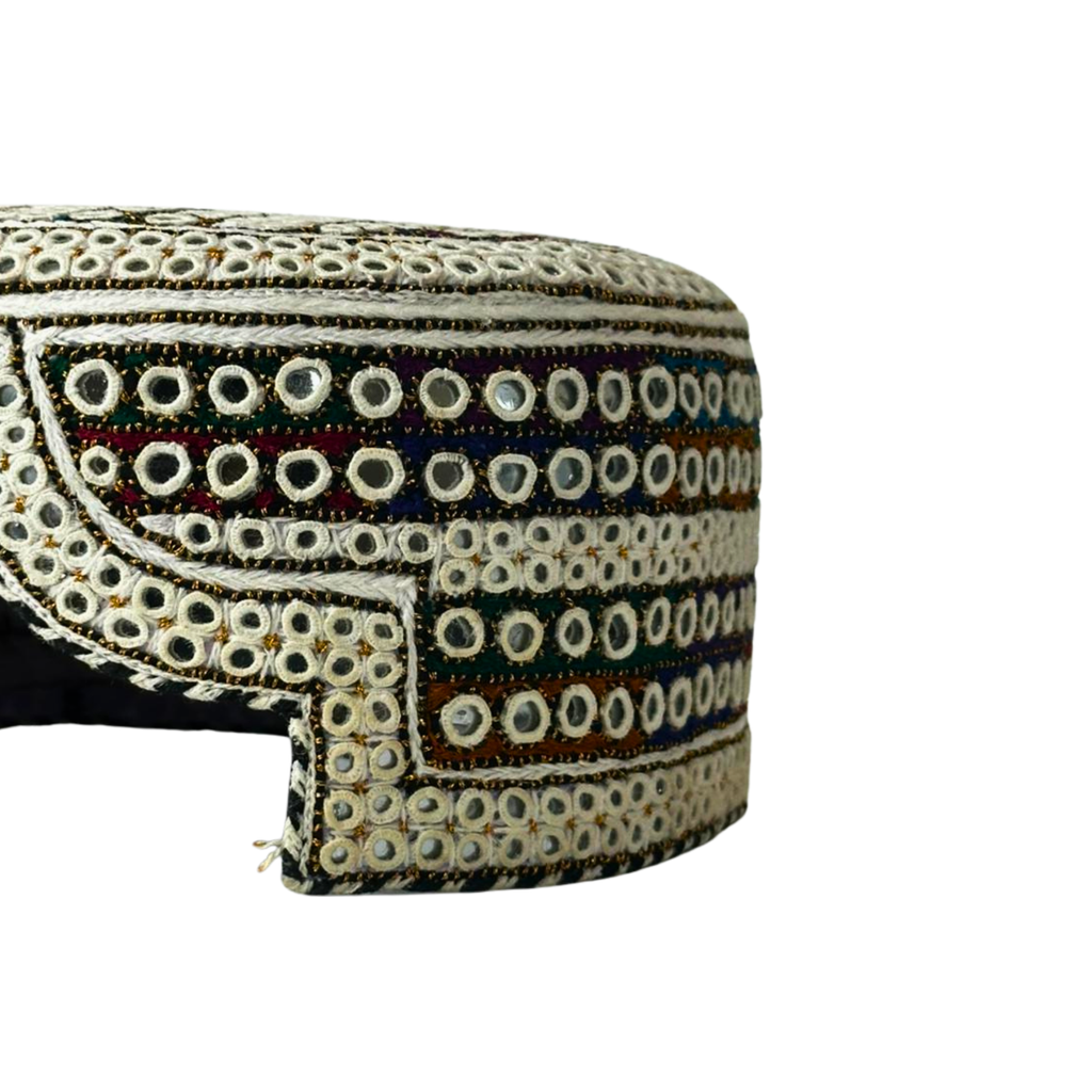 White Sindhi Topi - Traditional design - White Shade - Nasir Bhai
