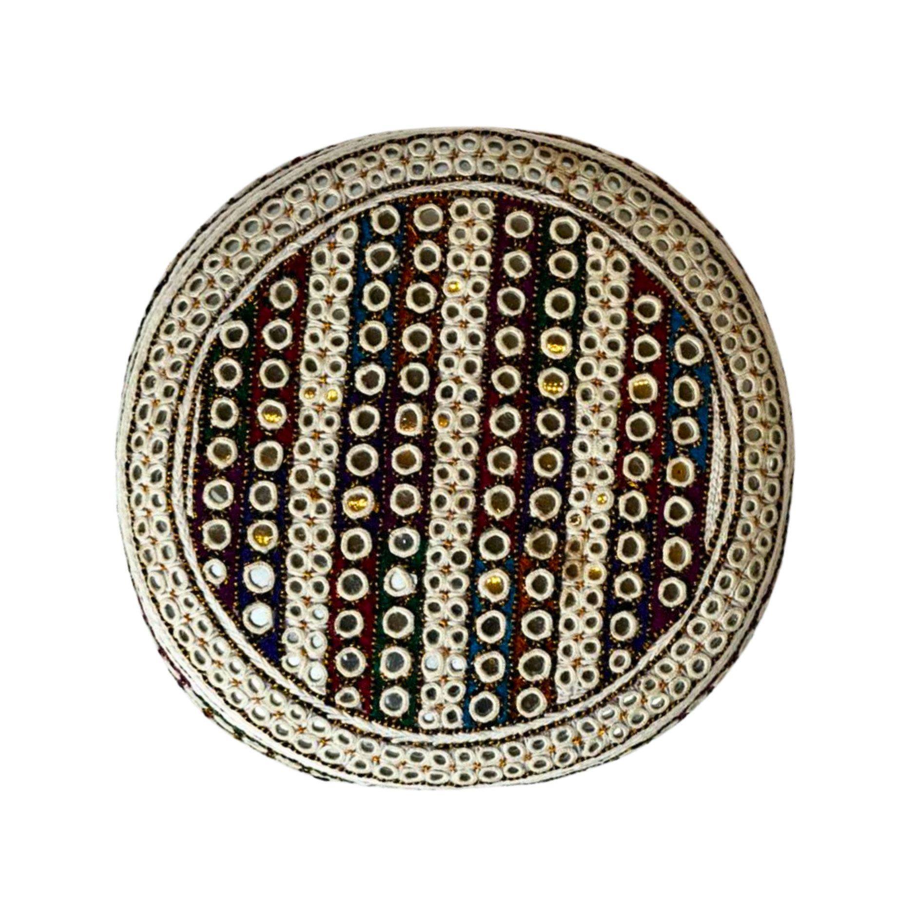 White Sindhi Topi - Traditional design - White Shade - Nasir Bhai
