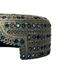 Light Brown Sindhi Topi - Traditional design - White Shade - Nasir Bhai