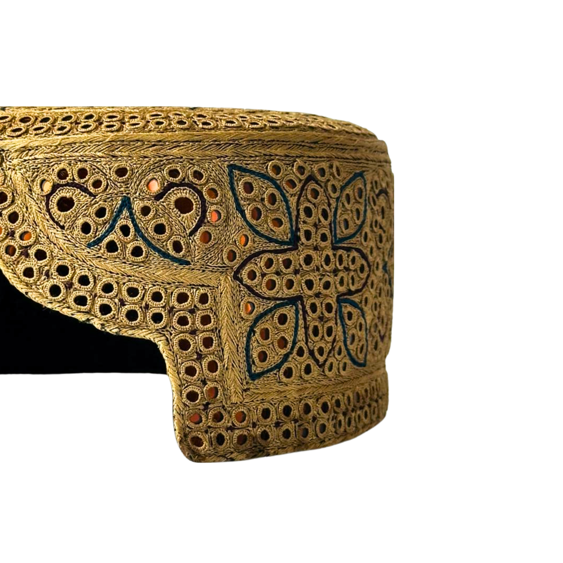 Golden Sindhi Topi - Golden Shade - Traditional design - Nasir Bhai