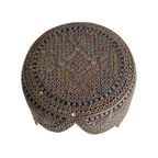 Brown Sindhi Topi - Traditional Design - Golden Shade - Nasir Bhai
