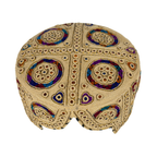 Light Brown Balochi Topi- Traditional Design - Golden Shade - Nasir Bhai