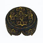 Black Sindhi Topi - Traditional Design - Blue Shade - Nasir Bhai