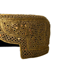 Golden Sindhi Topi - Flower Design - Golden Shade - Nasir Bhai