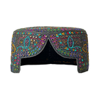 Grey Sindhi Topi - Traditional design - Golden Shade - Nasir Bhai