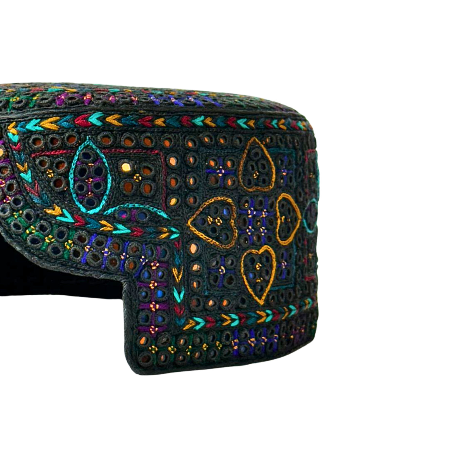 Grey Sindhi Topi - Traditional design - Golden Shade - Nasir Bhai
