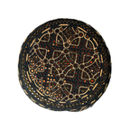Black Sindhi Topi -Traditional design - Golden Shade - Nasir Bhai